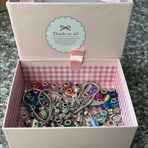 Colorful Charm Bracelet Set